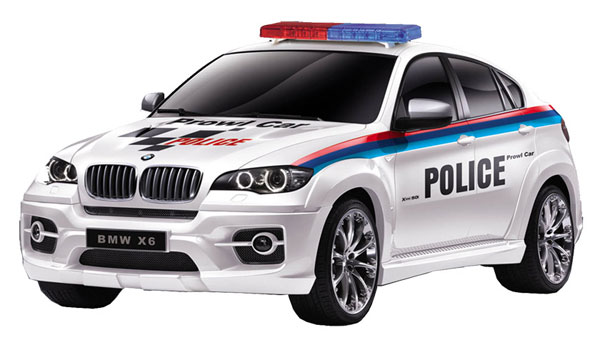 1/24 RC Car BMW Police Car White
