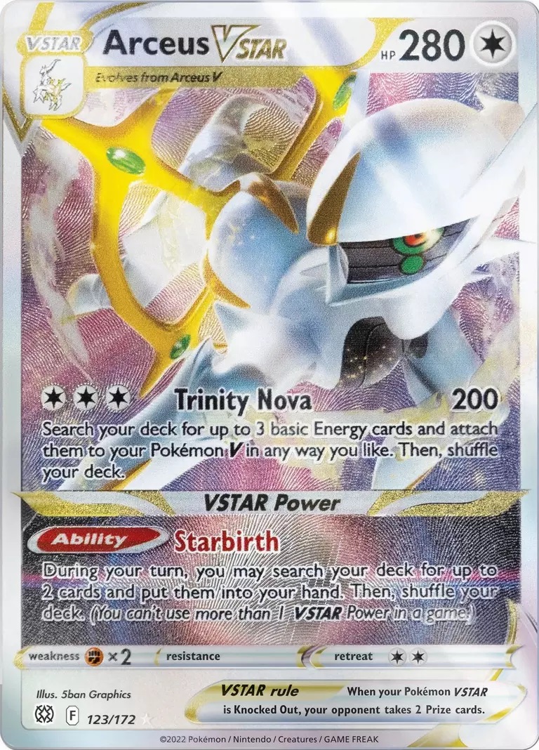 Arceus Vstar - 123/172 - Metal - Gamestop Exclusive