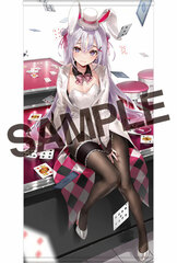 Black Bunny Long Wall Scroll 01 DS Mile