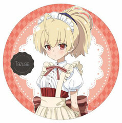Assault Lily BOUQUET BIG Tin Badge w/Stand Valentine Tazusa Andoh
