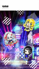 Denonbu Split Curtain (Shibuya Area/Mini Chara)