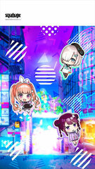 Denonbu Split Curtain (Harajuku Area/Mini Chara)