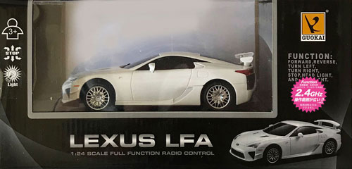 1/24 RC Car Lexus LFA White 2.4GHz