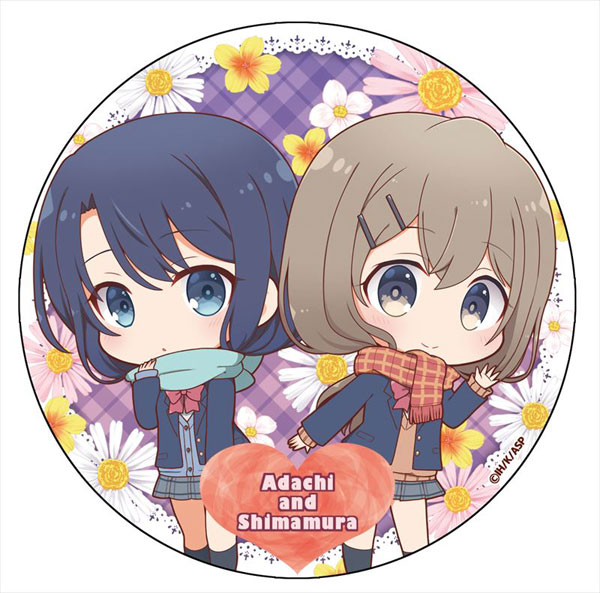 Adachi to Shimamura Puchichoko BIG Tin Badge