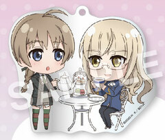 Eformed Strike Witches ROAD to BERLIN Issho Acrylic Ballchain Lynette & Perrine