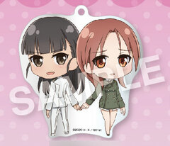 Eformed Strike Witches ROAD to BERLIN Issho Acrylic Ballchain Sakamoto & Minna