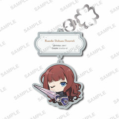 Assault Lily BOUQUET Mugyutto Acrylic Keychain Kaede J. Newbell