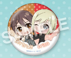 Eformed Strike Witches ROAD to BERLIN Issho Tin Badge Barkhorn & Hartmann