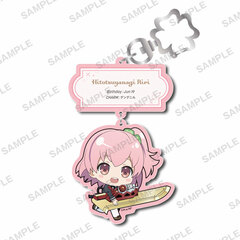 Assault Lily BOUQUET Mugyutto Acrylic Keychain Riri Hitotsuyanagi