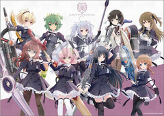 Assault Lily Last Bullet Cloth Poster Hitotsuyanagi Team