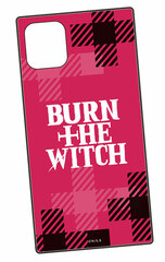 BURN THE WITCH iPhone 11/XR Compatible Square Glass Case Logo