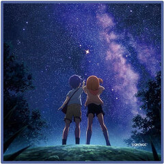 Asteroid in Love Microfiber Mini Towel Visual A