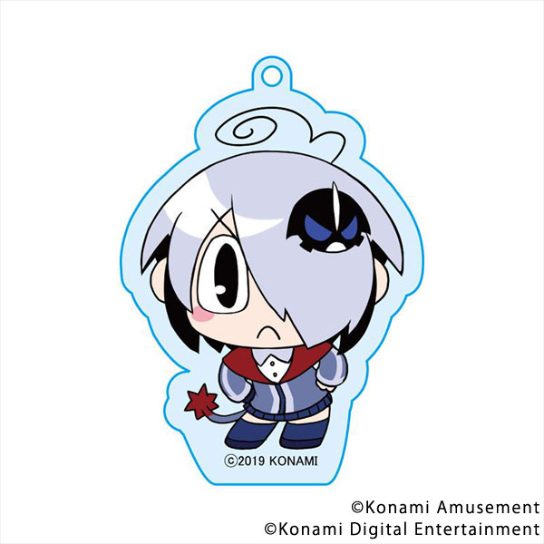 Bomber Girl Acrylic Keychain Gray