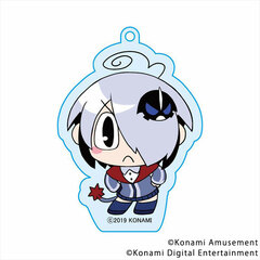 Bomber Girl Acrylic Keychain Gray