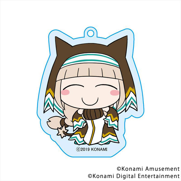 Bomber Girl Acrylic Keychain Sepia