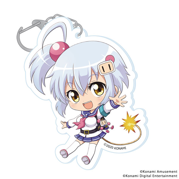 Bomber Girl Puchichoko Acrylic Keychain Shiro