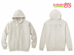 Cardcaptor Sakura: Clear Card Key Motif Line Art Back Print Zip Hoodie Men's XL