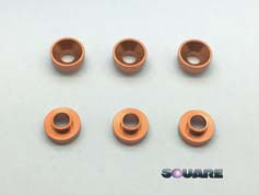 Cup Washer w/Aluminum Boss Orange 6pcs