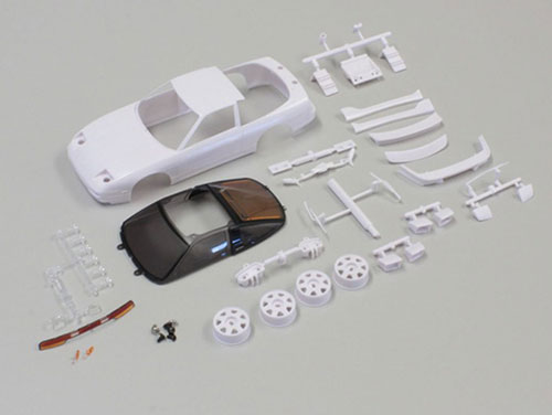 Nissan 180SX White Body Set (Unpainted, w/Wheel)