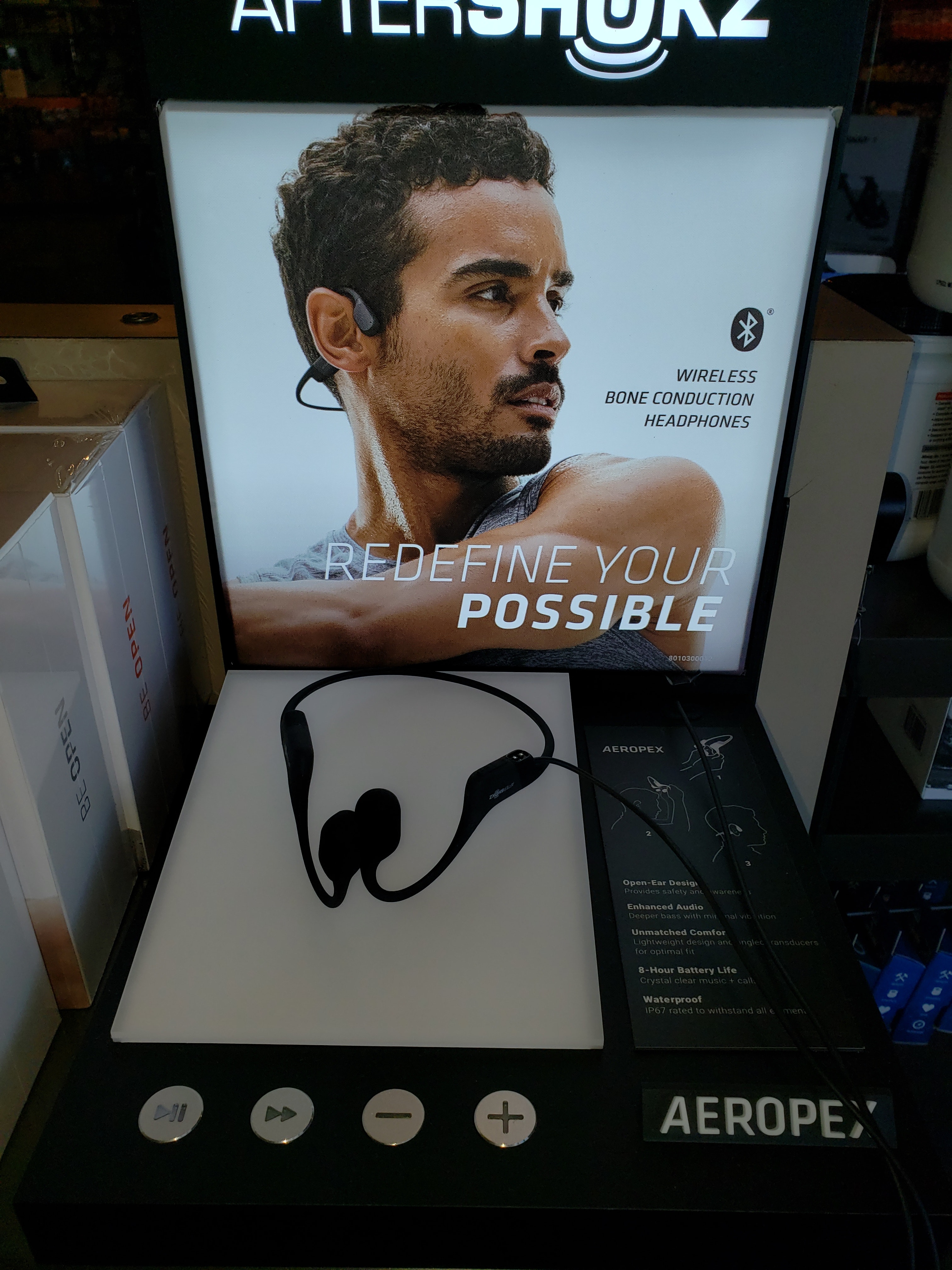 AfterShokz Aeropex Wireless Bone Conduction Headphones