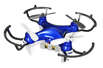2.4GHz Small Drone w/Built-in Camera Sky-shot (Blue)