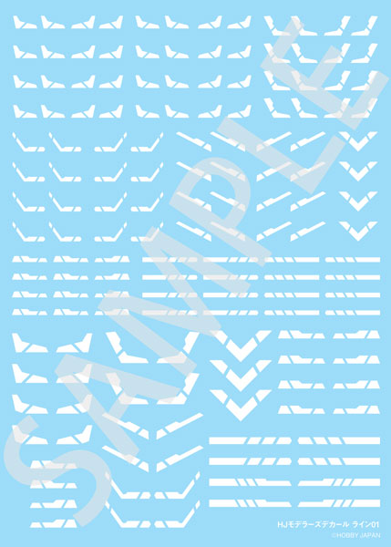 HobbyJAPAN Modelers Decals Line 01 [White]