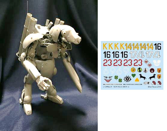 1/20 Dachshund Modification Parts & Decals Set