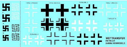 1/48 Fw190D National Insignia