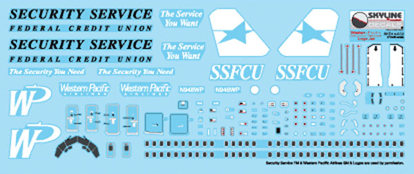 1/144 Western Pacific Security Decals