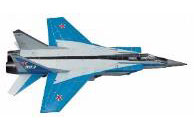 Paper Craft 1/72 MiG-31 Fighter Jet