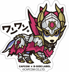 CAPCOM x B-SIDE LABEL Sticker Monster Hunter Palamute (Canyne Melze)