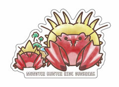CAPCOM x B-SIDE LABEL Sticker Monster Hunter Daimyo Hermitaur & Hermitaur