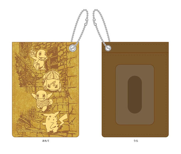 Pokemon Sepia Graffiti Pass Case Back Street