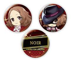 Chara-Forme Persona 5 The Royal Tin Badge Set Haru Okumura & Noir