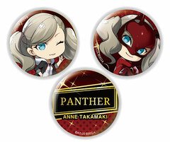Chara-Forme Persona 5 The Royal Tin Badge Set Ann Takamaki & Panther