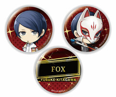 Chara-Forme Persona 5 The Royal Tin Badge Set Yusuke Kitagawa & Fox