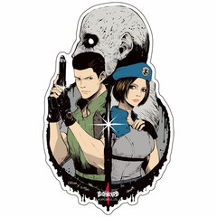 CAPCOM x B-SIDE LABEL Sticker Resident Evil Chris & Jill