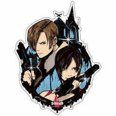 CAPCOM x B-SIDE LABEL Sticker Resident Evil Leon & Ada