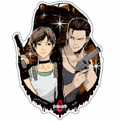 CAPCOM x B-SIDE LABEL Sticker Resident Evil Rebecca & Billy