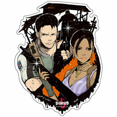 CAPCOM x B-SIDE LABEL Sticker Resident Evil Chris & Sheva