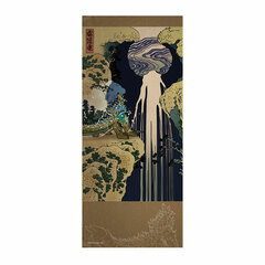 Monster Hunter Ukiyoe Japanese-style Towel Zinogre x Kiso Waterfall