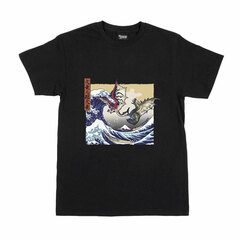 Monster Hunter Ukiyoe T-shirt Rathalos & Rathian x Mount Fuji M