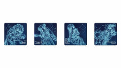 Asteroid in Love Highly Luminous Sticker Set B (Leo/Virgo/Libra/Scorpio)