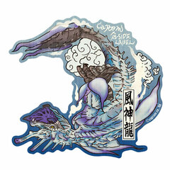CAPCOM x B-SIDE LABEL Sticker Monster Hunter Wind Serpent Ibushi Ukiyo-e