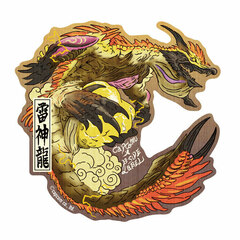 CAPCOM x B-SIDE LABEL Sticker Monster Hunter Thunder Serpent Narwa Ukiyo-e