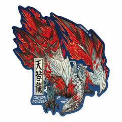 CAPCOM x B-SIDE LABEL Sticker Monster Hunter Crimson Glow Valstrax Ukiyo-e