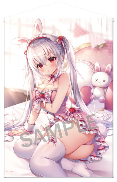Choko Mitsuba B1 Wall Scroll Strawberry Bunny
