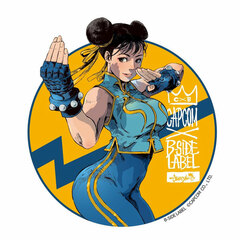 CAPCOM x B-SIDE LABEL Sticker CAPCOM Girl Chun-Li Nostalgic