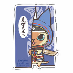 CAPCOM x B-SIDE LABEL Sticker Monster Hunter Felyne Guarding