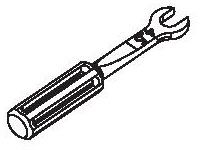 Aluminum Cut 4.5mm Wrench
